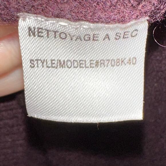 Robert Rodriguez 100% Cashmere Boat Neck Long Sleeve Purple Plum Sweater Size XS - Picture 4 of 13